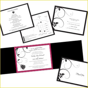 TDD Portfolio: Ellerbach Wedding Invitation and Thank You